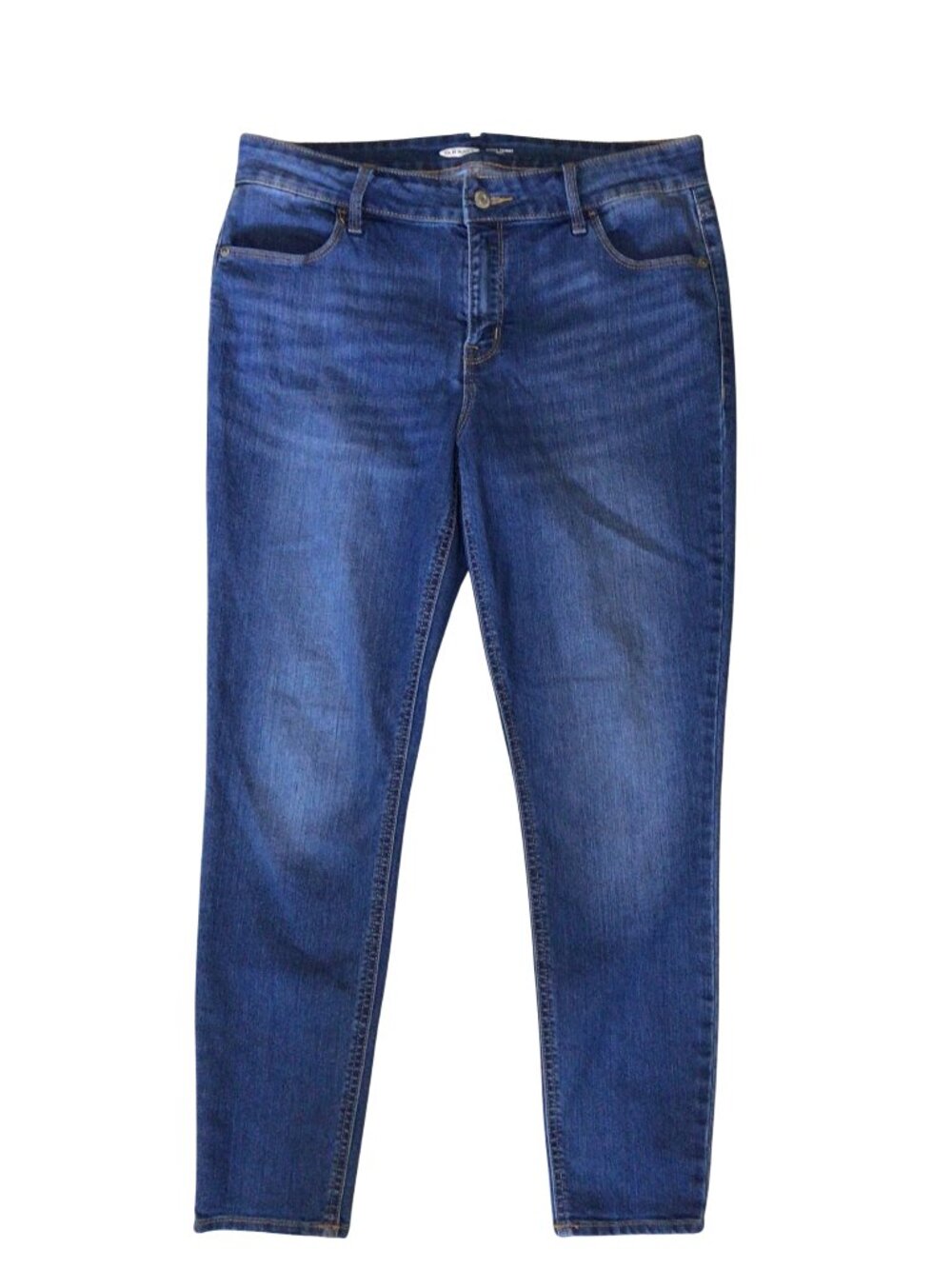 Old Navy Jeans Women’s 10 Blue Super Skinny Ankle Denim Stretch Indigo Dark Wash